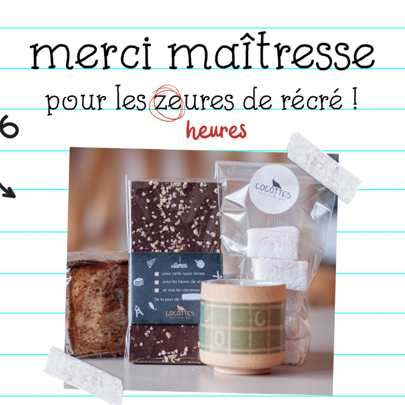 Merci maîtresse pour cette année !