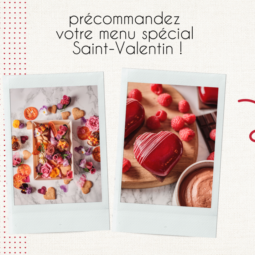 Précommandez votre menu Saint-Valentin ! ❤️🐔