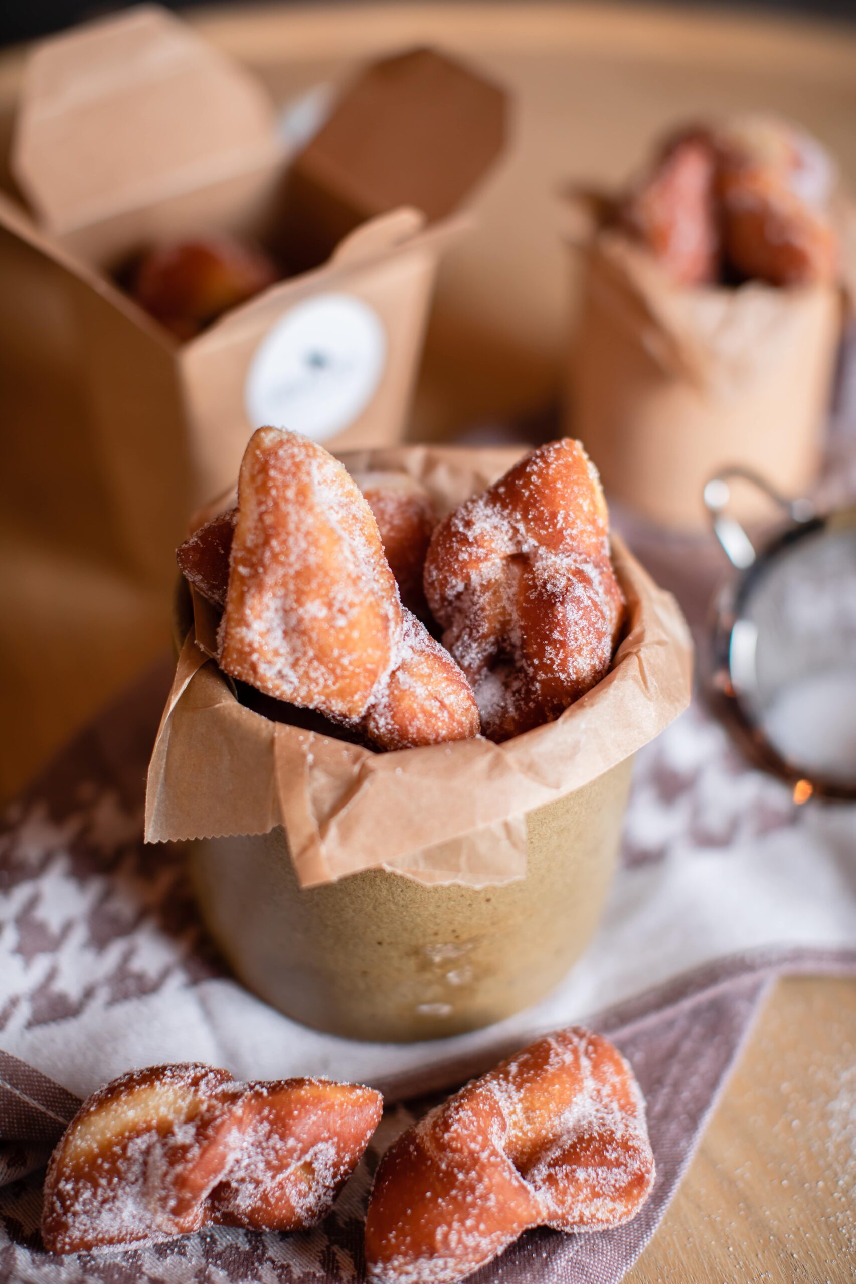 Les beignets sont vendus par 5 pièces